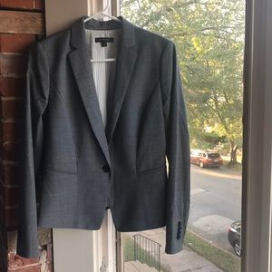 Ann Taylor One Button Suit Blazer